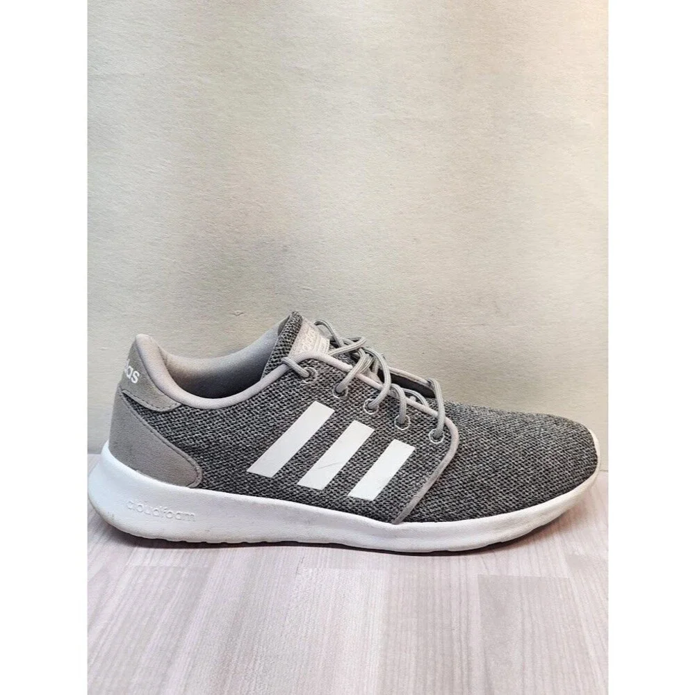 Adidas Cloudfoam QT Racer Shoes Women’s Size 9 Gray FX 3427 lightweight Mesh